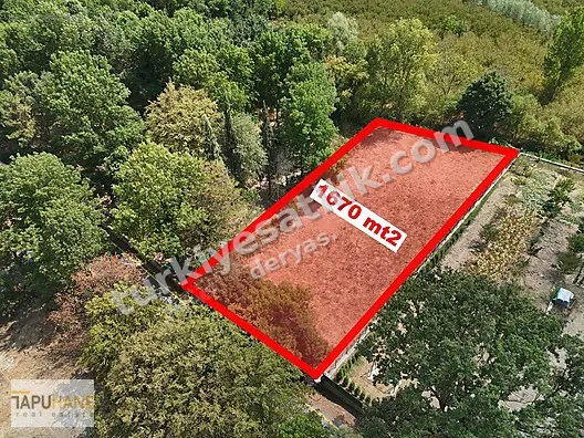 TAPUHANE'den 1670 m2 İmarlı Arsa