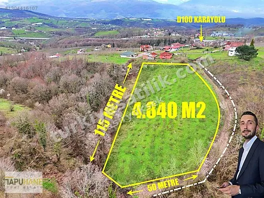 TAPUHANE'DEN 4.8 DÖNÜM 2.2 DÖNÜMÜ İMARLI ARSA