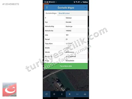 SATILIK 1175 M2 ARSA 3 ADET VİLLA VEYA MÜSTAKİL EV YAPILABİLİR