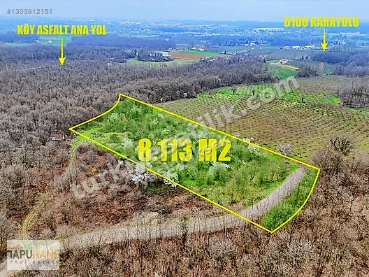 TAPUHANE'DEN ŞEYHLER KÖYÜNDE 8.113M2 ARSA